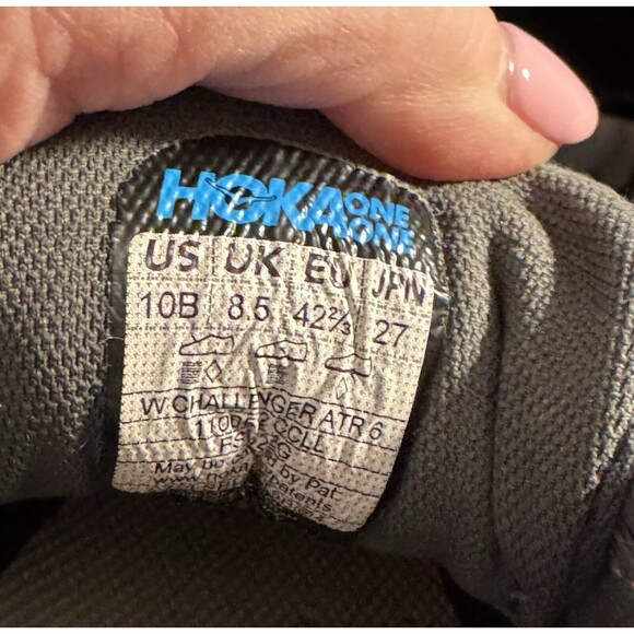 Hoka Sz 10B One One Challenger ATR 6 Castlerock Running Hiking Shoes Women’s - Picture 8 of 10